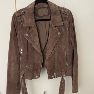 Blanknyc suede moto jacket